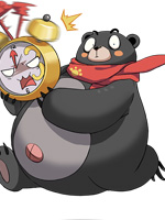非人学园熊黑图片