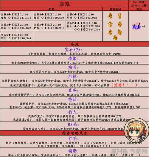 FGO2019情人节高难本1